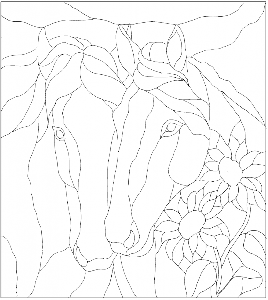 Clydesdale Horse Heads Best Stained Glass Patterns